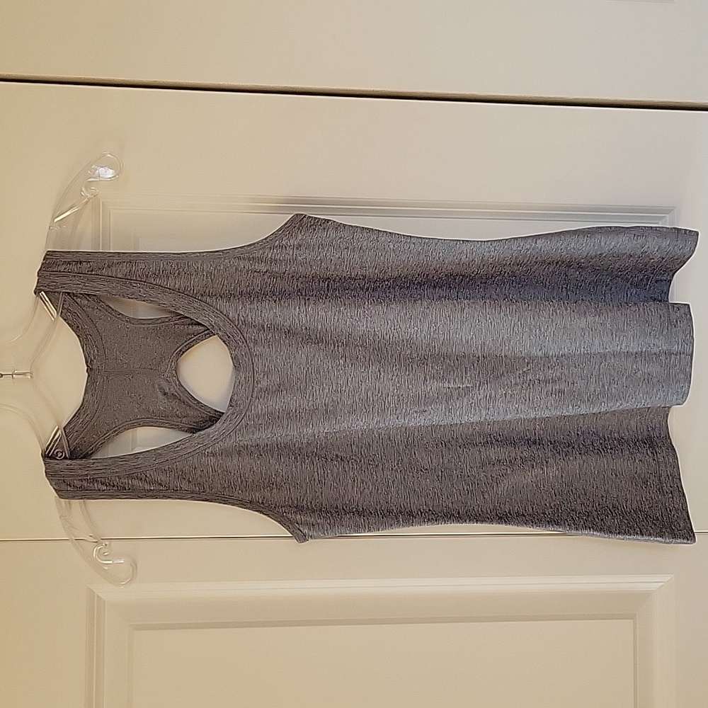Athleta Charcoal Gray Racerback Tank Top